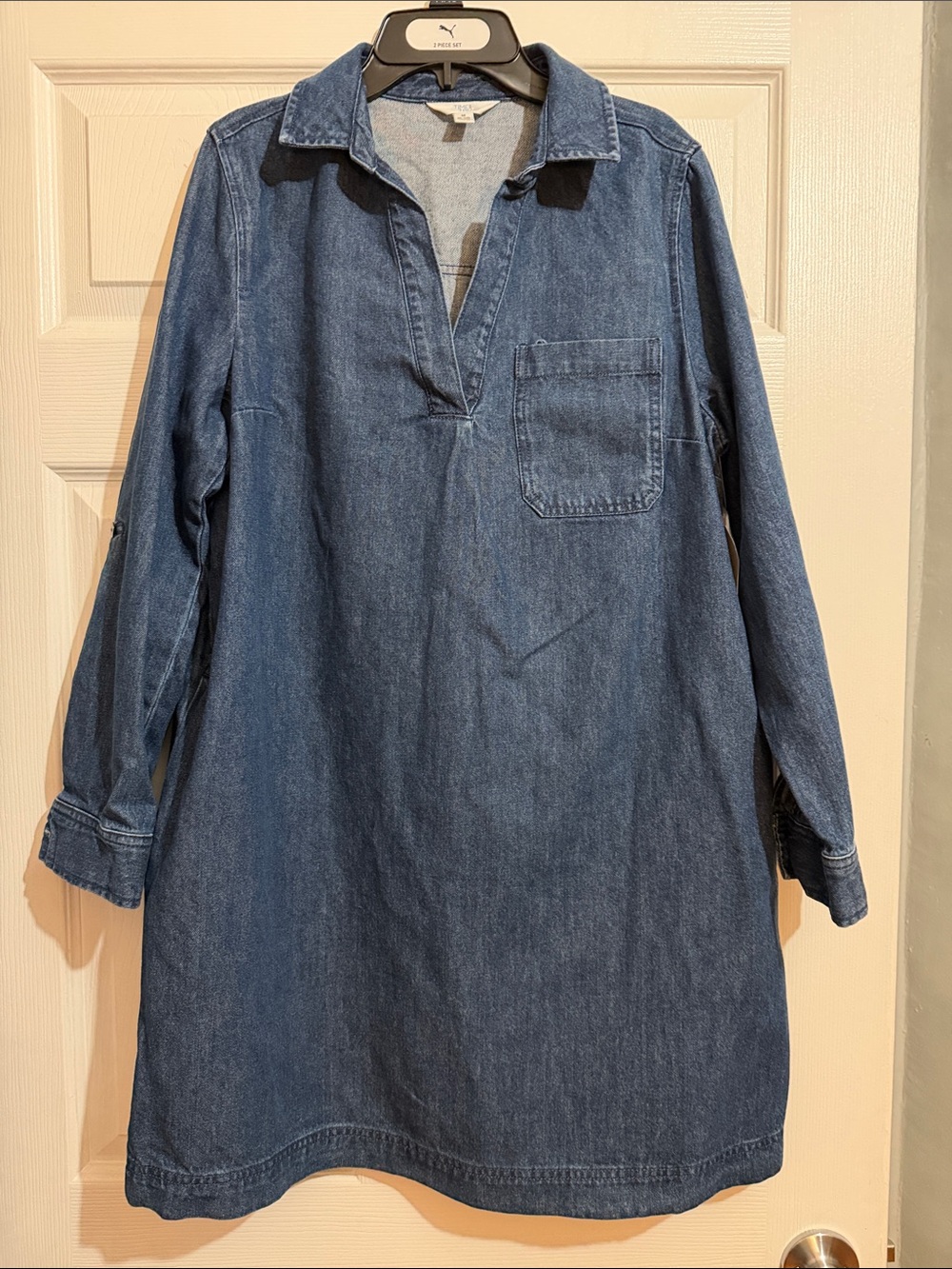 Time and Tru Blue Denim Shirt Dress